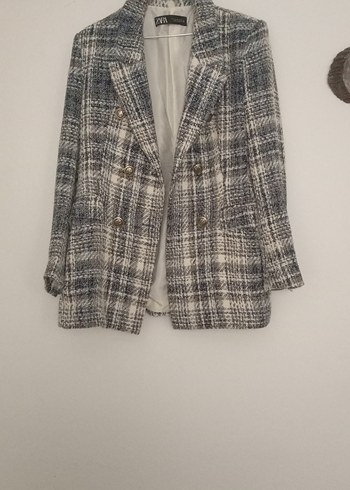 Zara Sikligin Ve Rahatligin Bulustugu Ekose Blazer