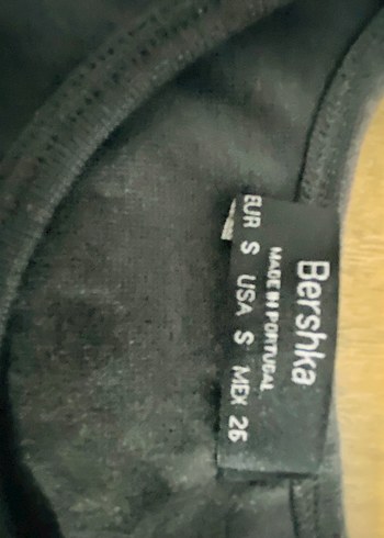 Bershka Kız Çocuk Lacivert Baskılı Kısa Kollu Tişört