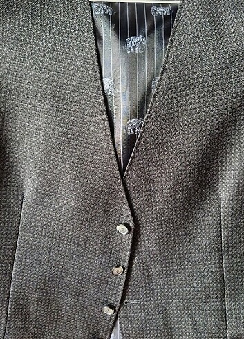 48 Beden gri Renk Damat Tween yelek 