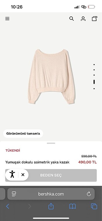 Pembe çapraz kazak