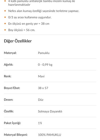 Mavi Keten Bebek Uyku Tulumu - Görsel 5