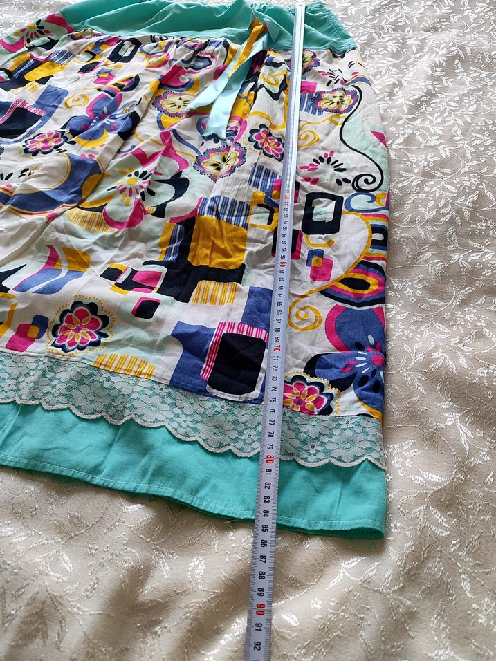 Bohem Desenli Uzun Etek - Görsel 3