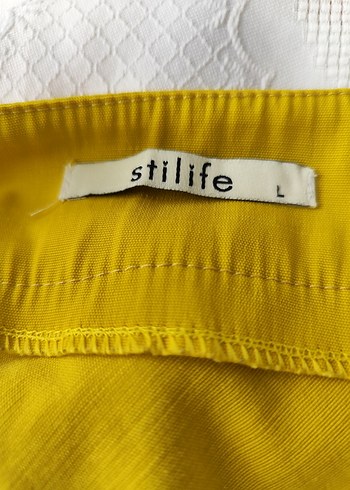 Kadın Sarı Pilili Midi Etek - Görsel 3