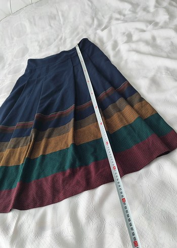 Kadın Çok Renkli Uzun Piliseli Etek - Görsel 5