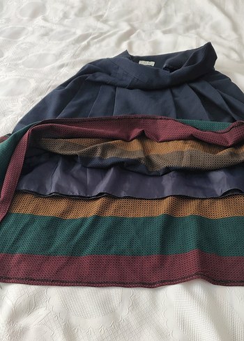 Kadın Çok Renkli Uzun Piliseli Etek - Görsel 7