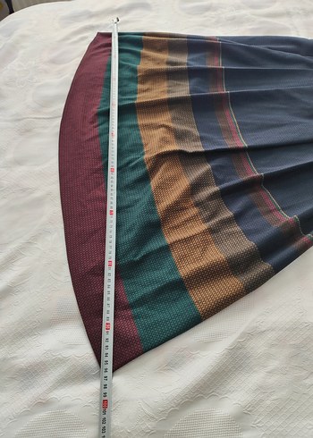 Kadın Çok Renkli Uzun Piliseli Etek - Görsel 6