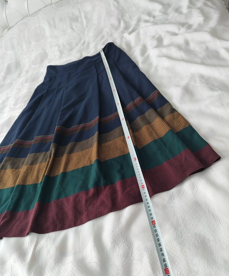 Kadın Çok Renkli Uzun Piliseli Etek - Görsel 5