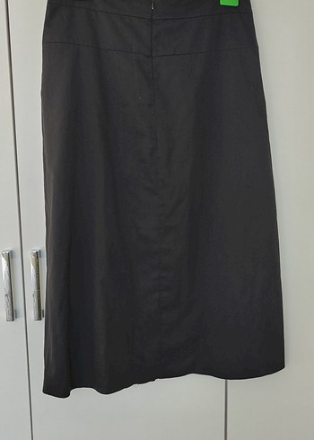 Kadın Siyah Pilili midi Uzun Etek - Görsel 3