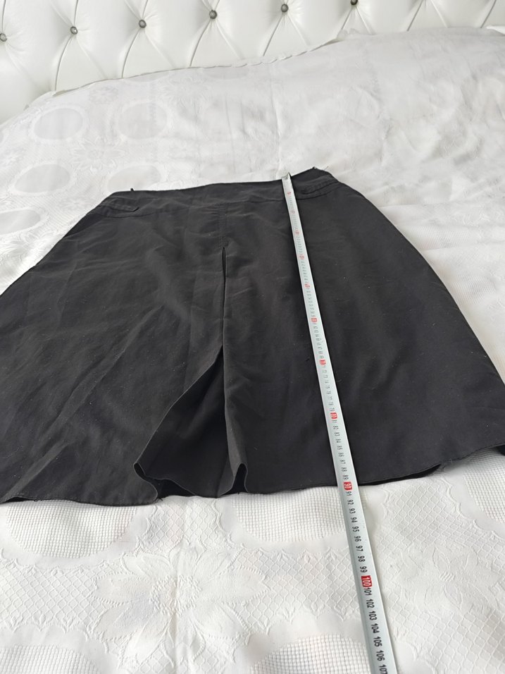 Kadın Siyah Pilili midi Uzun Etek - Görsel 4