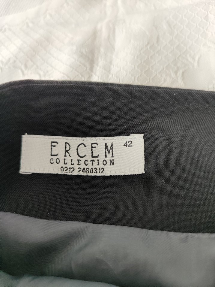 Kadın Siyah Uzun Kemerli Etek - Görsel 3