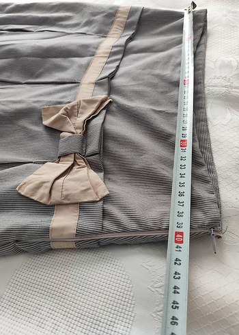 Bej Pilili Etek - Görsel 5