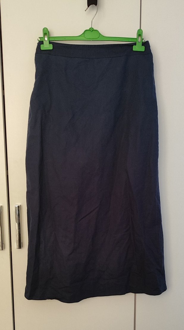 Lacivert Uzun Etek - Görsel 2