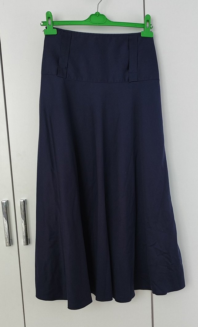 Lacivert Uzun Salaş Kadın Etek - Görsel 2