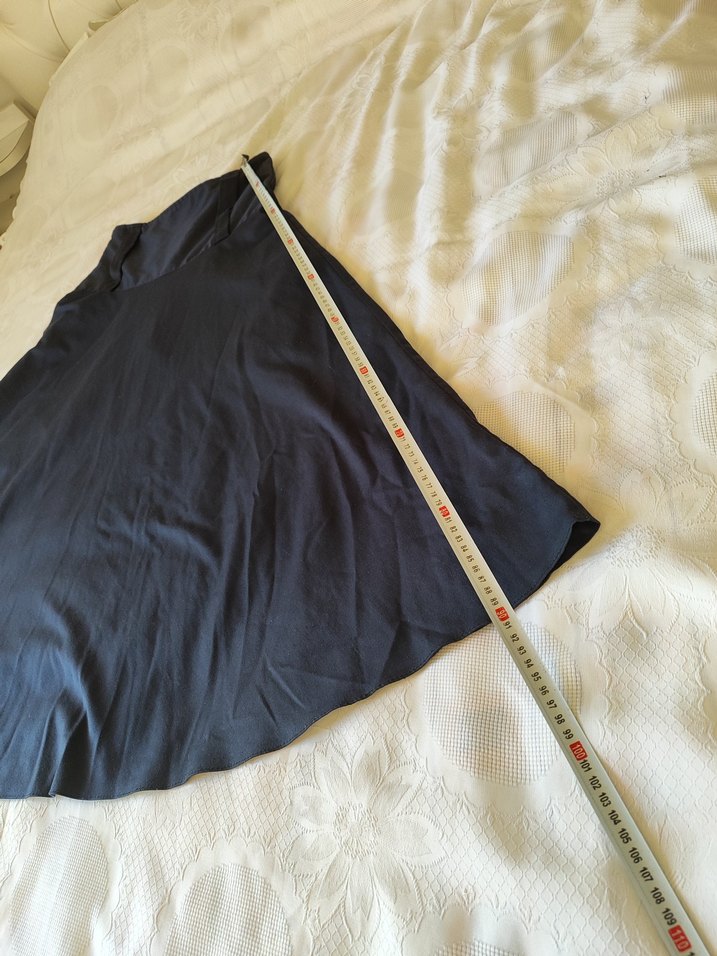 Lacivert Uzun Salaş Kadın Etek - Görsel 5