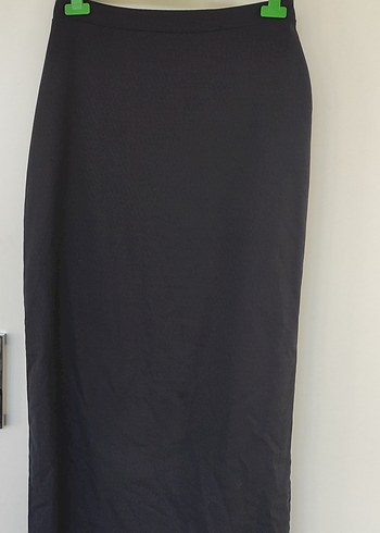 Kadın Siyah Uzun Kemerli Etek - Görsel 2