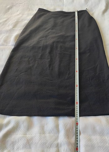 Kadın Siyah Uzun Kemerli Etek - Görsel 5