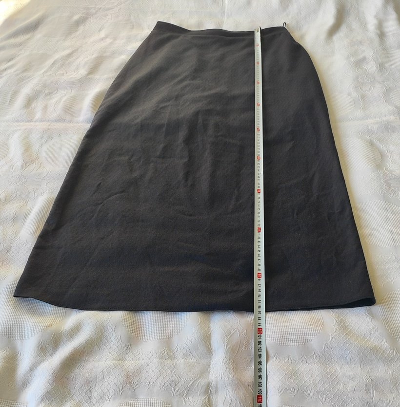 Kadın Siyah Uzun Kemerli Etek - Görsel 5