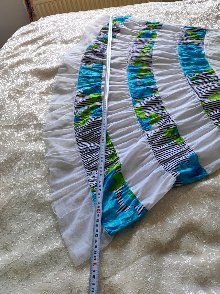 Renkli Desenli Uzun Kadın Etek - Görsel 3