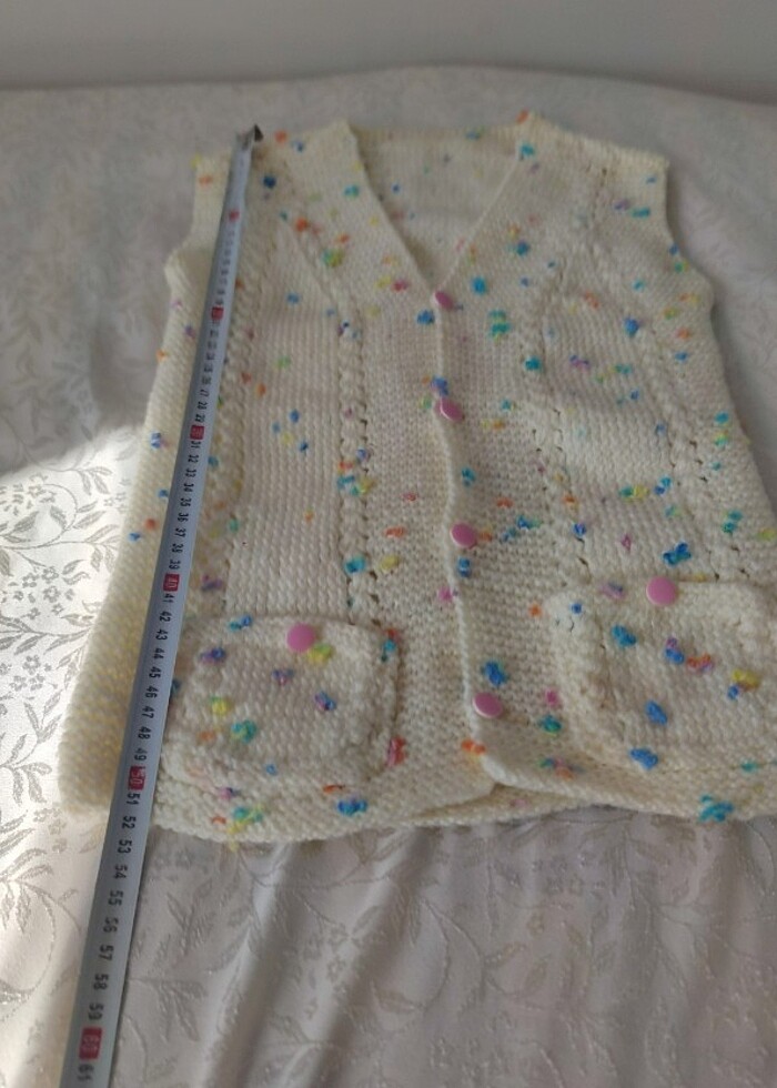 El örgüsü Çocuk yeleği - Görsel 4