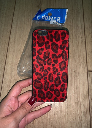diğer Beden İphone 6 iphone 6s kırmızı leoparlı kılıf case kap