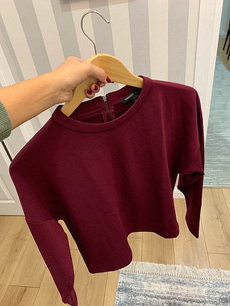 Mango bordo sweattshirt s beden yeni mango sweattshirt