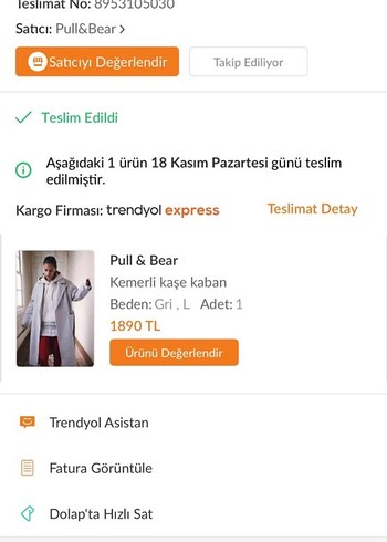 Pull and Bear Gri Uzun P&B Kaban