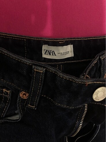 36 Beden lacivert Renk Zara ultra yüksek bel koyu lacivert wide leg jean