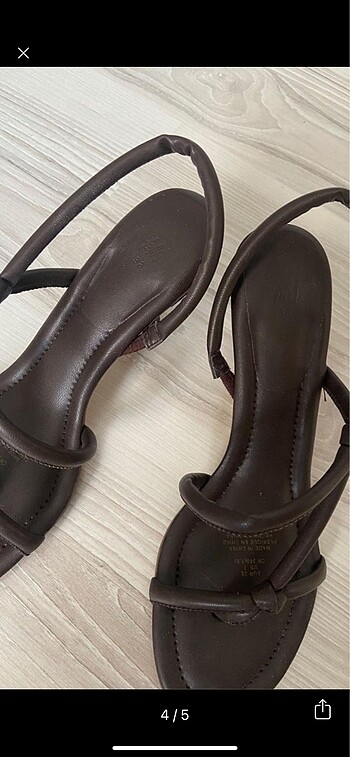 38 Beden kahverengi Renk H&M topuklu sandalet