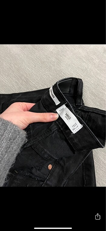 m Beden siyah Renk Mango jean