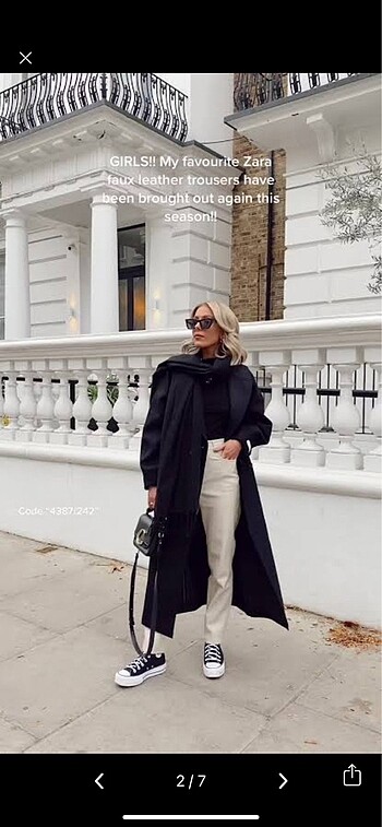 Zara deri pantolon - Görsel 2