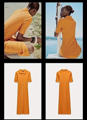 Zara polo yaka elbise - Görsel 2