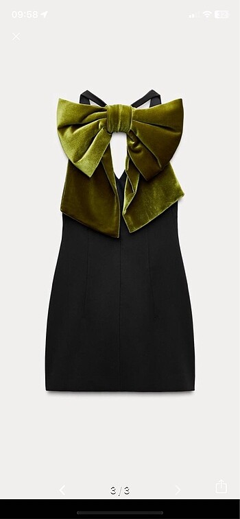 Zara fiyonk elbise - Görsel 3