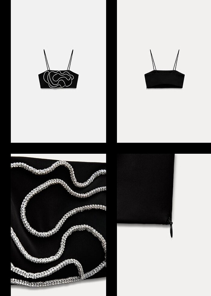 Zara taşlı büstiyer - Görsel 3