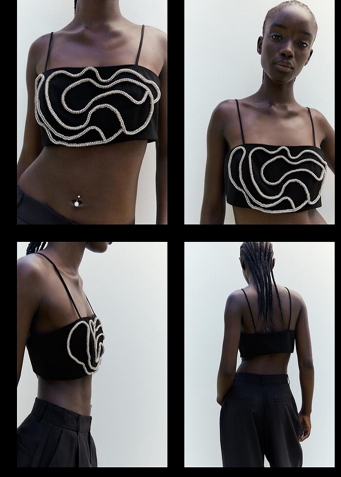 Zara taşlı büstiyer - Görsel 2