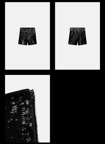 Zara Zara pullu şort
