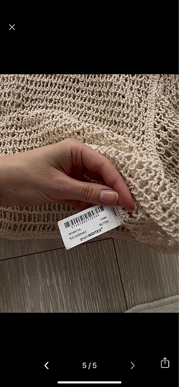 Zara ajurlu bluz - Görsel 6