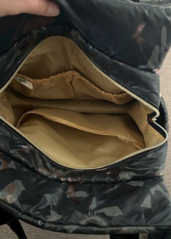 Kamuflaj Desenli Gri Bebek Çantası - Görsel 5