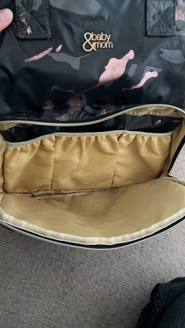 Kamuflaj Desenli Gri Bebek Çantası - Görsel 4