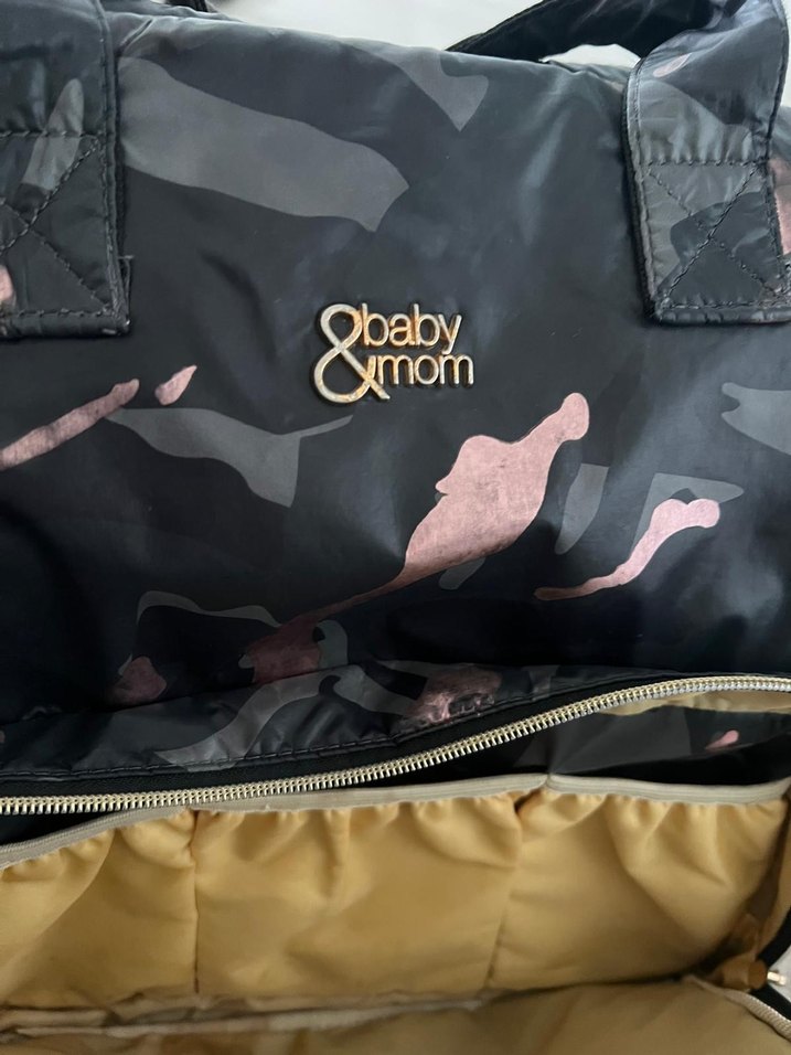 Kamuflaj Desenli Gri Bebek Çantası - Görsel 3