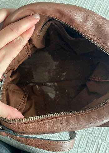 Derimod Kahverengi Deri Kadın Çanta - Görsel 2