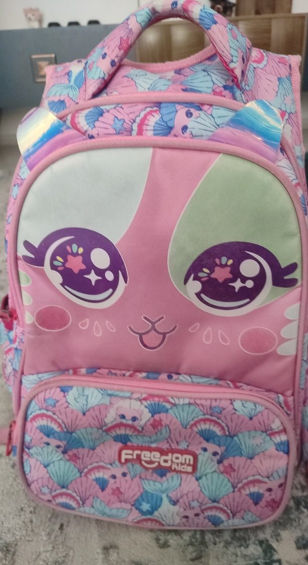 Pastel Pembe Çocuk Okul Çantası - Görsel 5