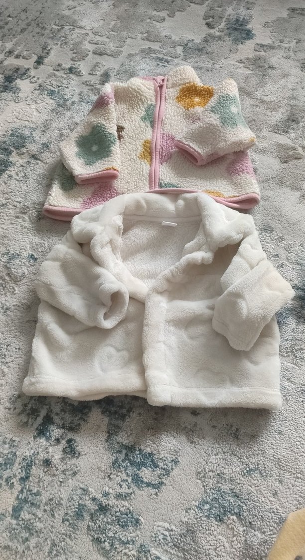 Kız bebek Pastel Renkli Yumuşak mont - Görsel 2