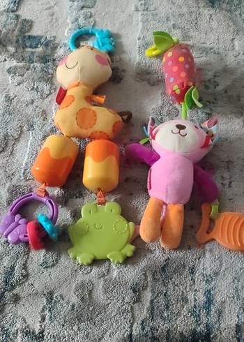 Renkli Diş Kaşıyıcı ve Çıngırak Seti - Görsel 2