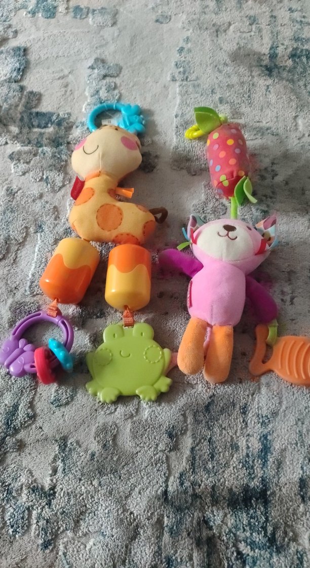 Renkli Diş Kaşıyıcı ve Çıngırak Seti - Görsel 2