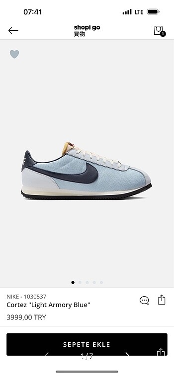 Orijinal Nike cortez