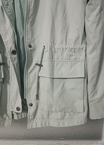 Only Marka Su Yeşili Düğmeli Kadın Yağmurluk - Görsel 4