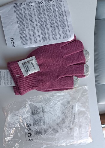 Kadın Pembe Dokunmatik Özellikli Pembe Eldiven - Görsel 2