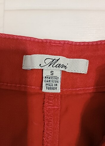 36 Beden Mavi Jeans Marka Kırmızı Renk Kot Etek