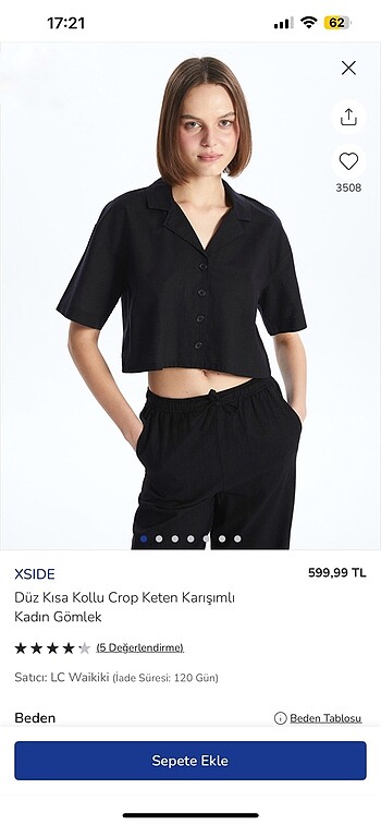 XSİDE CROP GÖMLEK