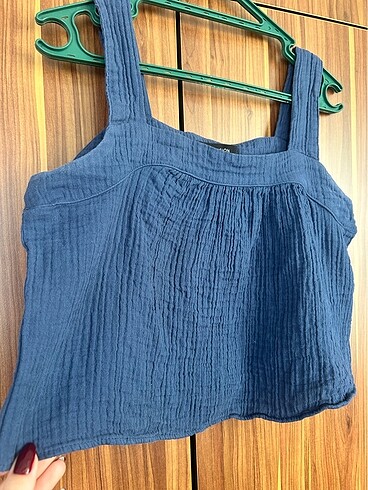 s Beden lacivert Renk KADIN CROP BLUZ